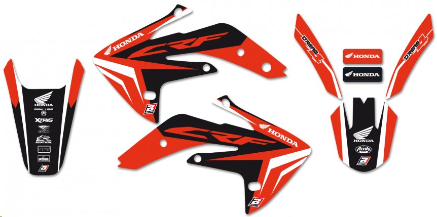 BLACKBIRD Matricakészlet Dream 4 HONDA CRF 150 07-25