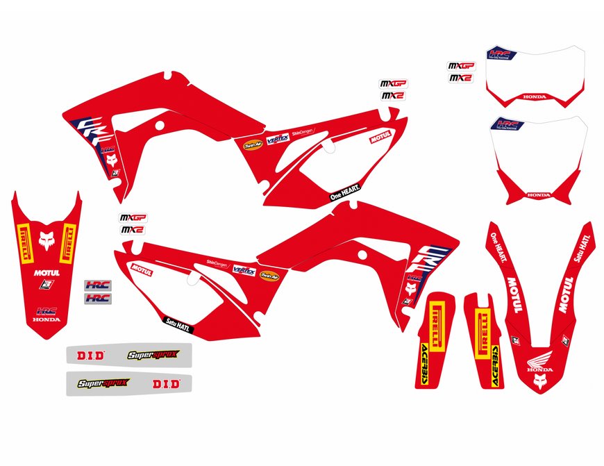 BLACKBIRD Sada nálepiek Replica Team HRC Honda CRF 250 18-21 / 450 17-20 / 450 X 17-24