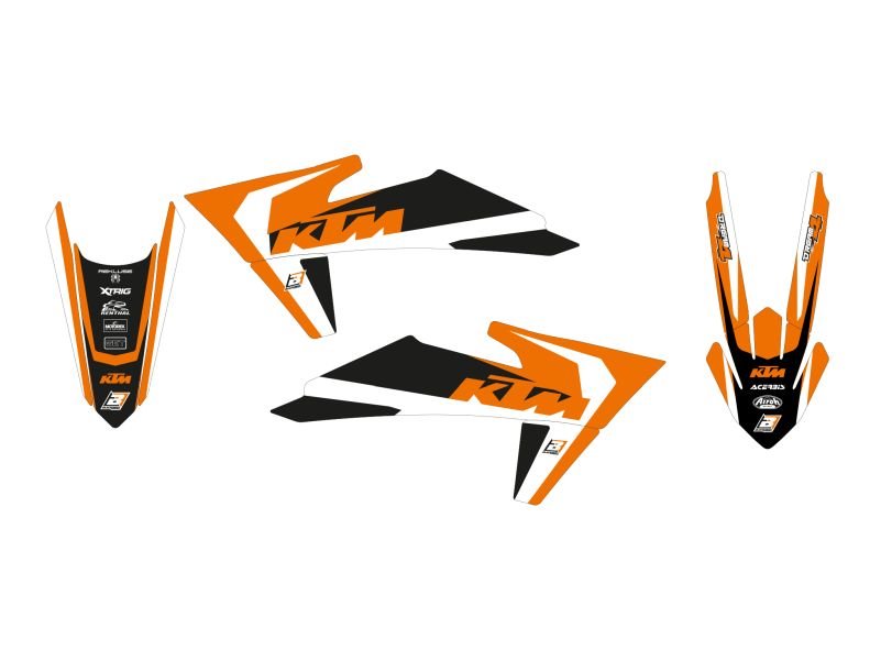BLACKBIRD Sada nálepiek Dream 4 KTM SX-SXF 2023-2024 / EXC 2024-2025