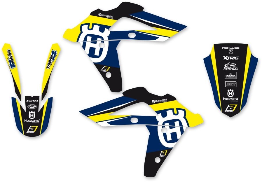BLACKBIRD Sada nálepiek Dream 4 HUSQVARNA TE,TC 250,450,510 2005-2007