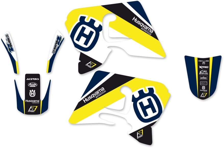 BLACKBIRD Sada nálepiek Dream 4 HUSQVARNA TE,TC 2000