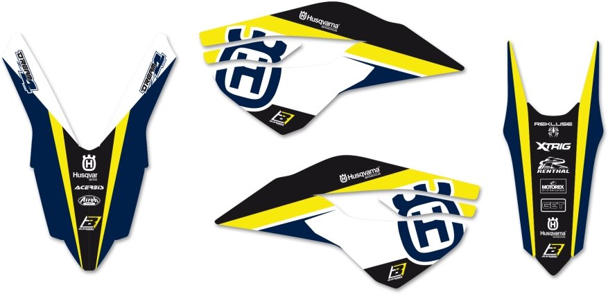 BLACKBIRD Sada nálepiek Dream 4 HUSQVARNA TC,FC 2014-2015 / TE,FE 2014-2016