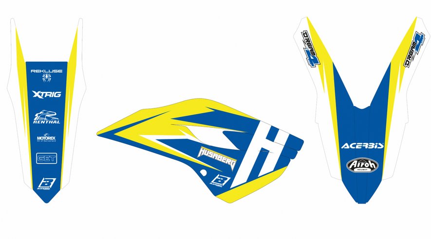 BLACKBIRD Sada nálepiek Dream 4 HUSABERG FE-FS 2006-2008