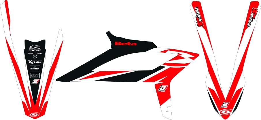BLACKBIRD Sada nálepiek Dream 4 BETA RR 2T,4T 2020-2022