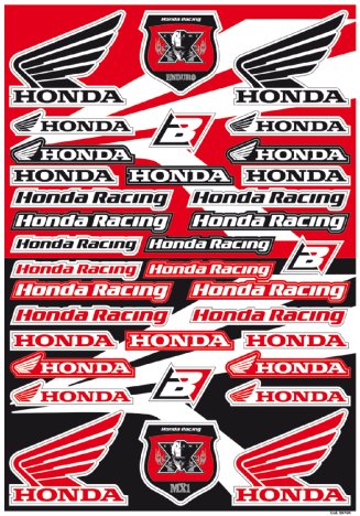 BLACKBIRD Sada nálepiek SPONSOR HONDA UNI