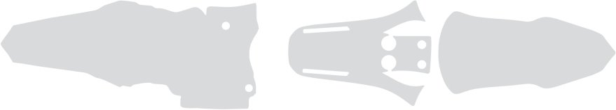 BLACKBIRD Nálepky pod blatníky Anti Mud Suzuki RMZ 250 2019-2025 / 450 2018-2025