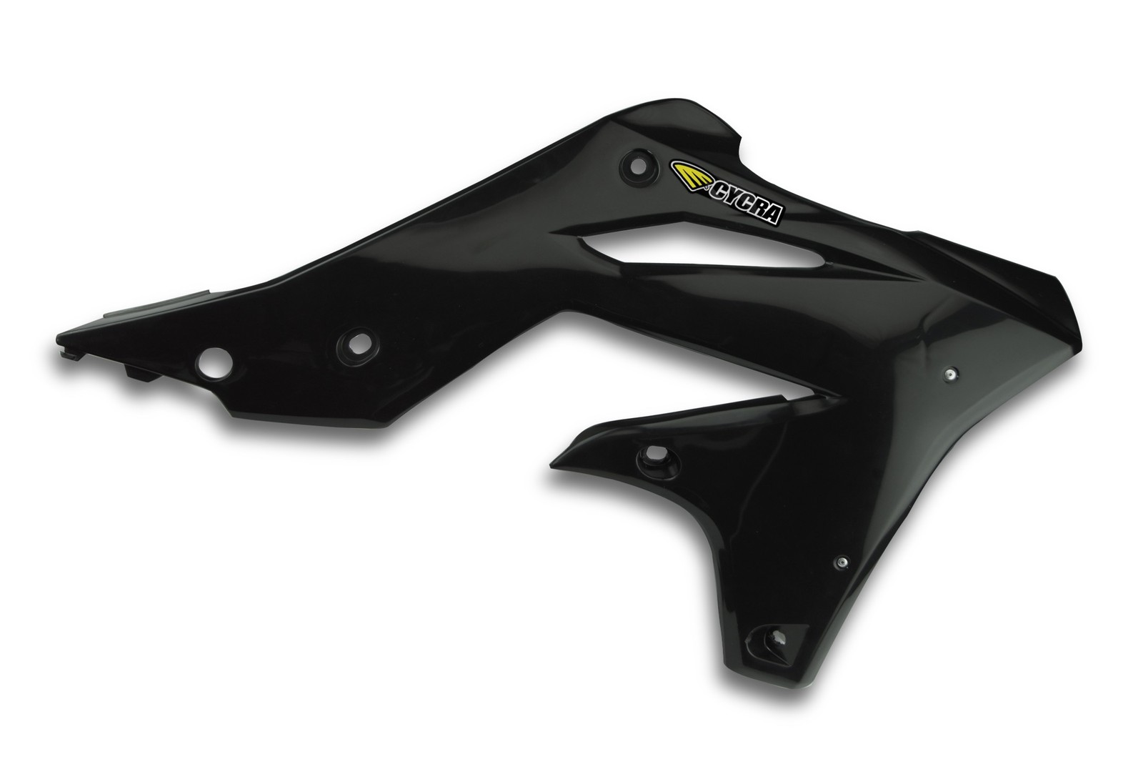 Spojlery chladiča POWERFLOW Cycra – čierna, Kawasaki 2013 KXF 250