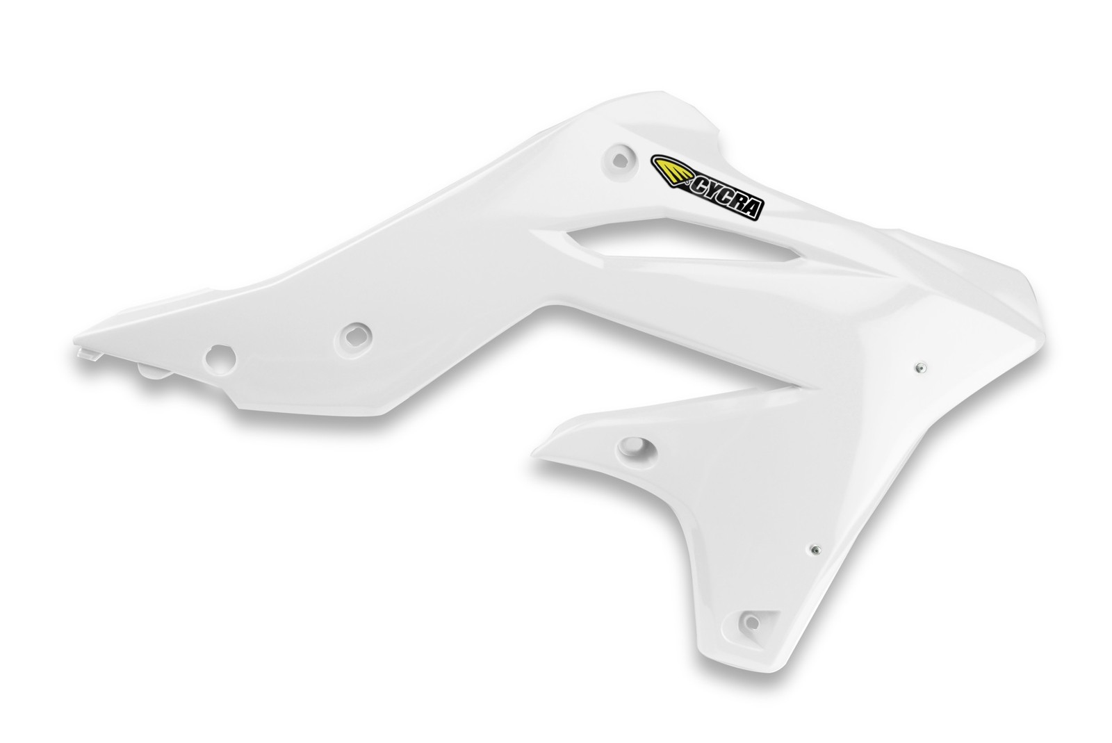 Spojlery chladiča POWERFLOW Cycra – biela, Kawasaki 2013 KXF 250
