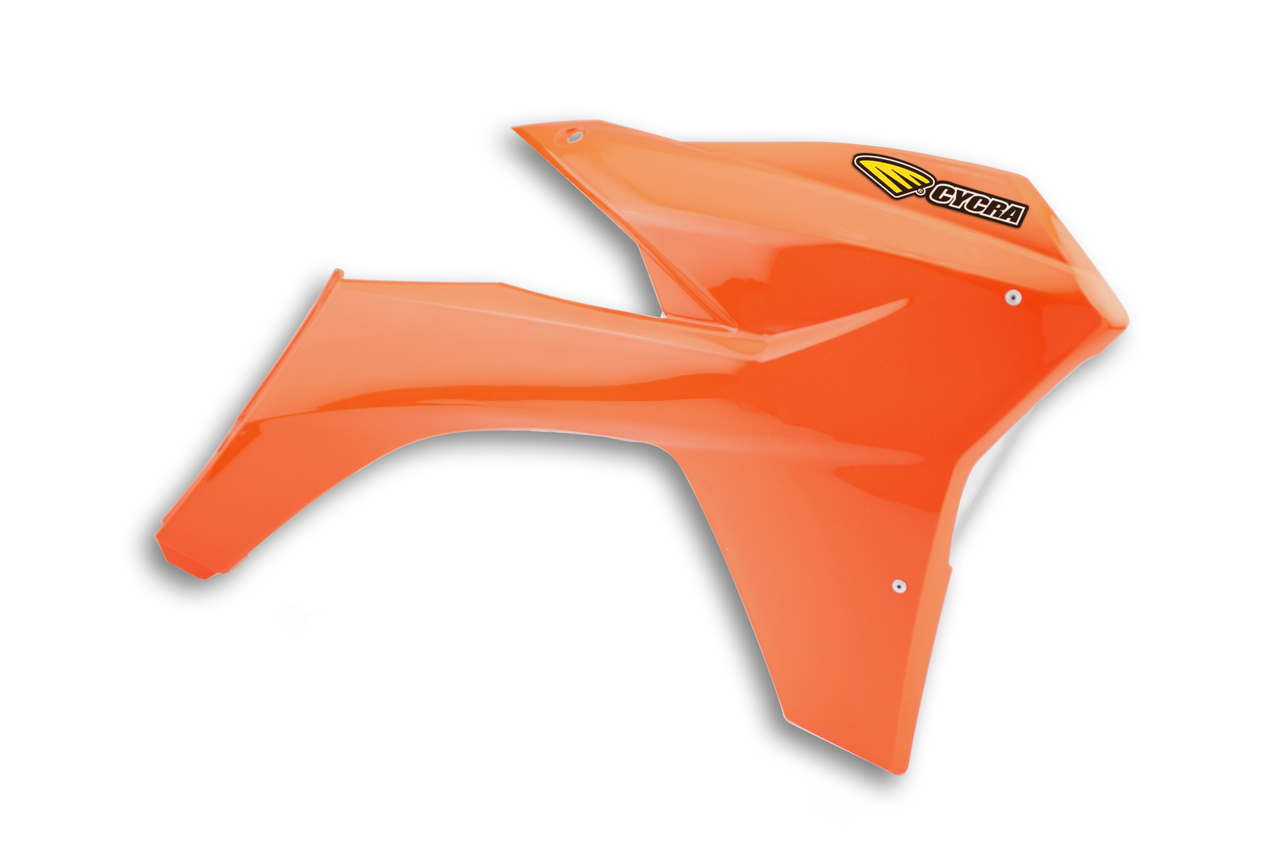 Spojlery chladiča POWERFLOW Cycra – KTM oranžová, 2011–2012 KTMs