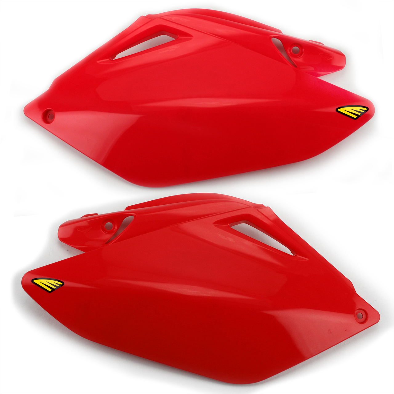Bočné číslové tabuľky Cycra – červená, Honda 2007–2008 CRF 450