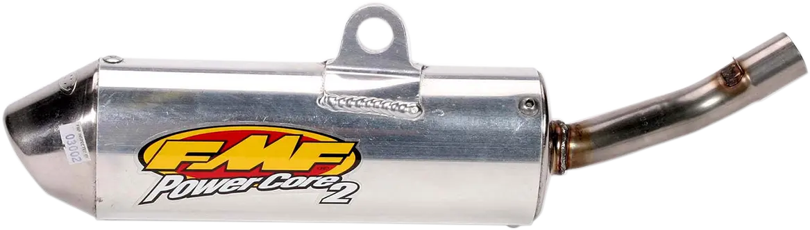 Tlmič výfuku FMF PowerCore 2 — Honda CR 125 R 2002–2007, s lapačom iskier, strieborný (2T)