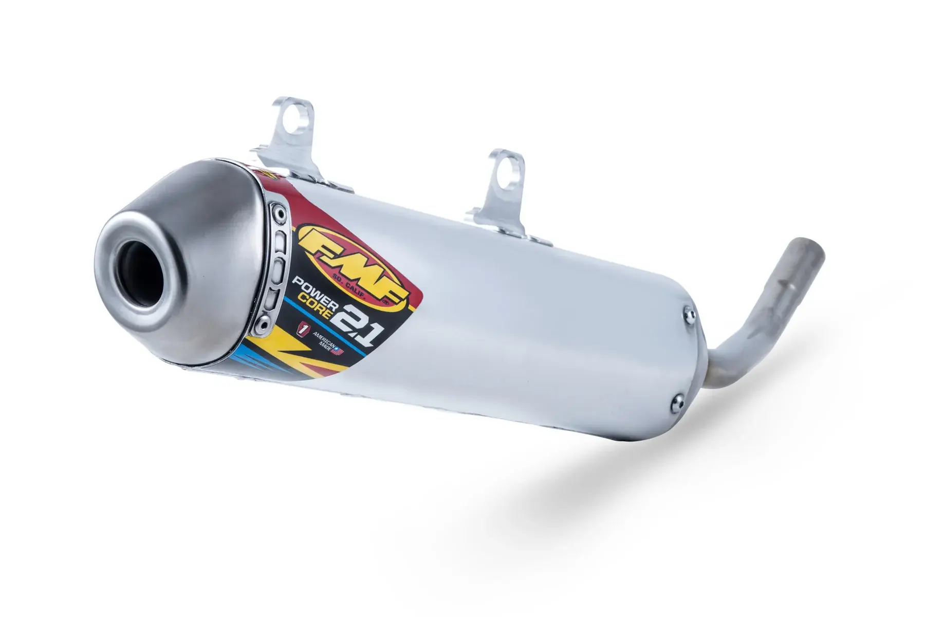 Tlmič výfuku FMF PowerCore 2.1 — Fantic XE 300 2025, sivý (2T)