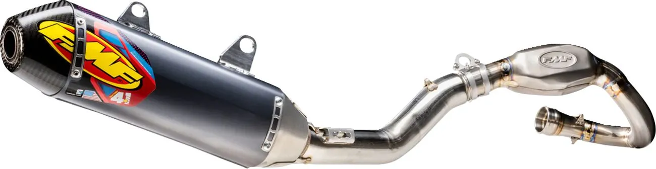 Kompletný výfukový systém FMF Factory 4.1 RCT — Kawasaki KX 450, KX 450 X 2024–2026, karbón, sivý (4T)
