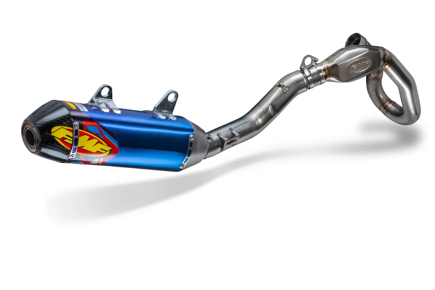 Full Exhaust System FMF Factory 4.1 RCT — Suzuki RM-Z 450 2018–2026, titanium muffler, titanium header, carbon, blue (4T)