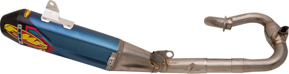 Kompletný výfukový systém FMF Factory 4.1 RCT — Yamaha YZ 250 F, YZ 250 FX, WR 250 F 2019–2027, titánový tlmič, titánové potrubie, karbón, modrý (4T)