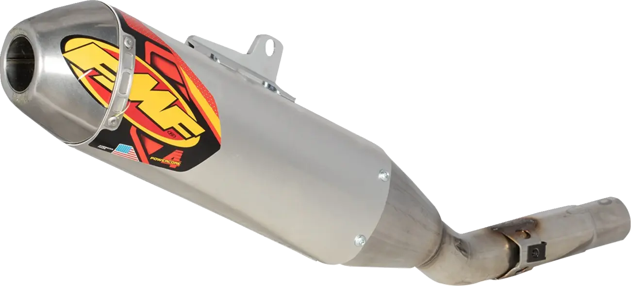 Exhaust Silencer FMF PowerCore 4 HEX — Ducati DESMO 450 EDX, DESMO 450 MX 2026, grey (4T)