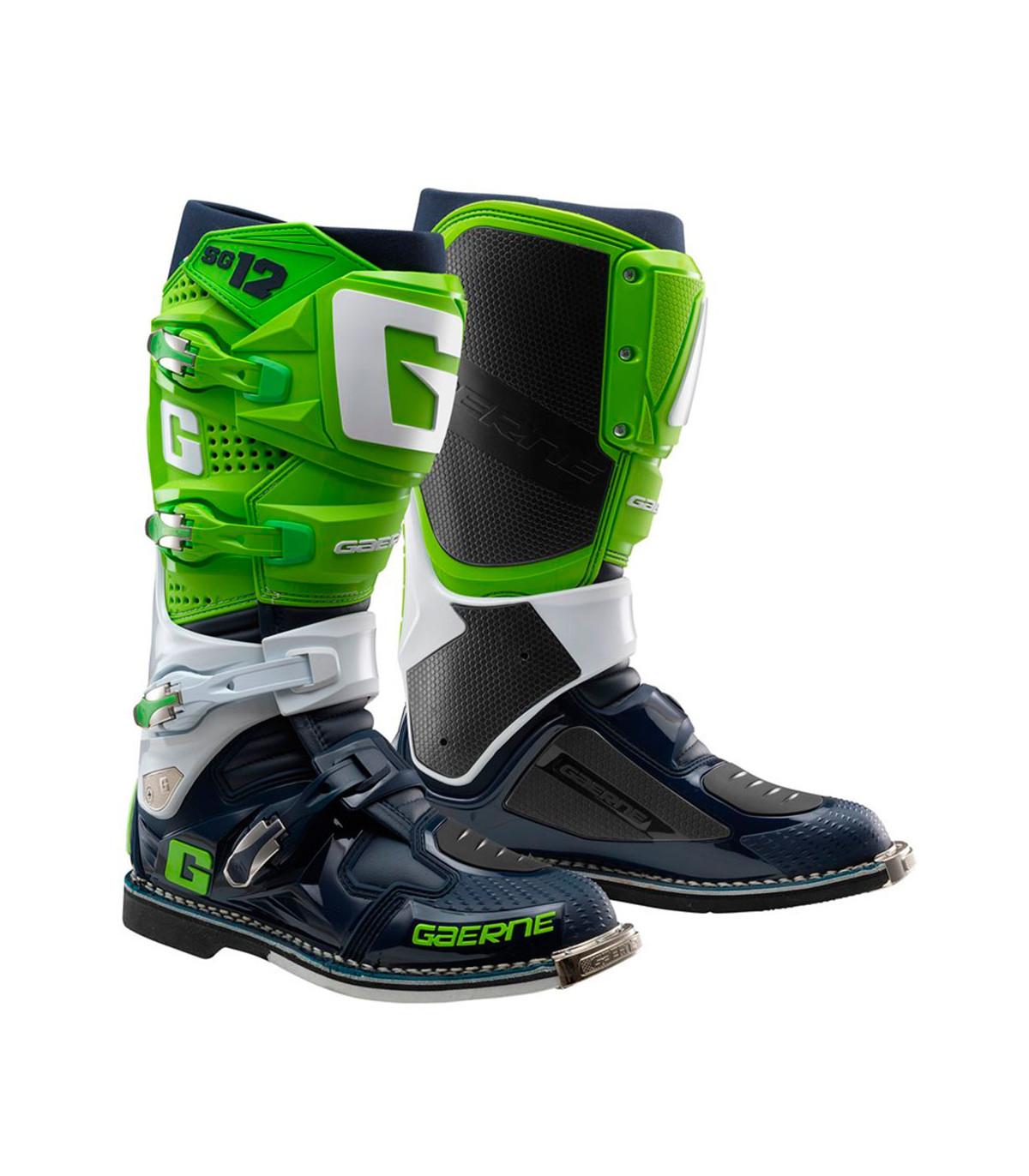 GAERNE SG12 csizma Fluo green / White / Navy