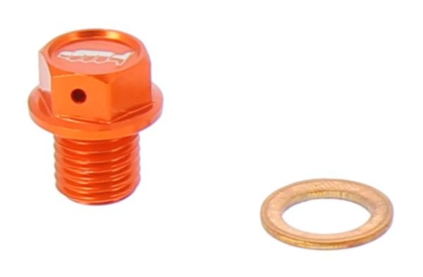 Vypúštacia skrutka KTM/Husq./Gas Gas M12 x 1,5 -12mm s magnetom