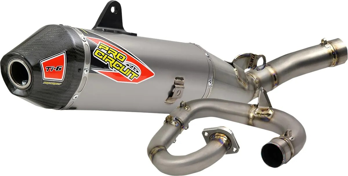 Kompletný výfukový systém Pro Circuit Ti-6 — Yamaha YZ 450 F 2020–2021, tlmič titán, potrubie titán