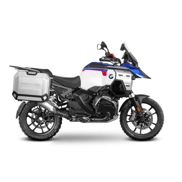 Kompletná sada bočných hliníkových kufrov SHAD TERRA, 36/47 litrový bočné kufre, vrátane montážnej s SHAD BMW R 1300 GS Adventure