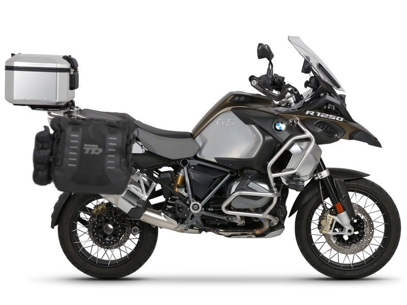 Kompletná sada bočných adventure vakov SHAD TERRA TR40 a hliníkového 55 L vrchného kufru ,vrátane mo SHAD BMW R1200/R1250GS ADVENTURE