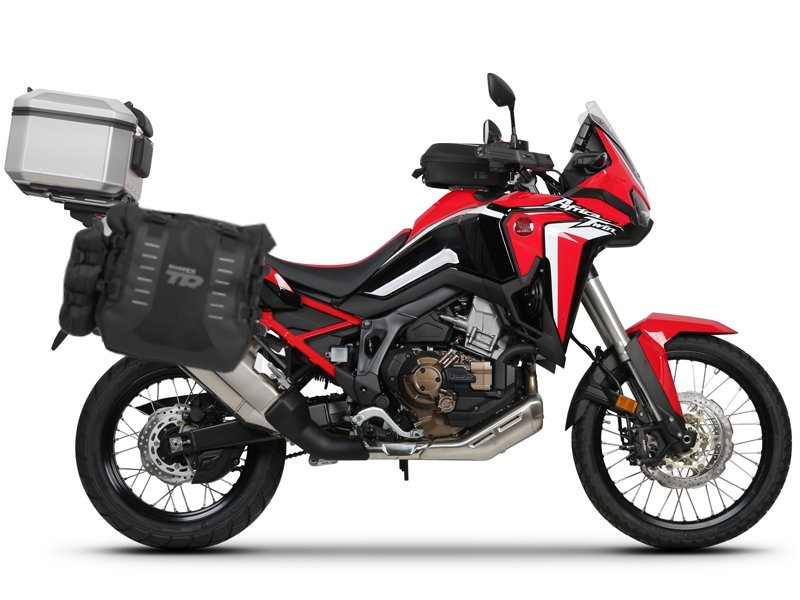 Kompletná sada bočných adventure vakov SHAD TERRA TR40 a hliníkového 55 L vrchného kufru ,vrátane mo SHAD HONDA CRF 1100 L AFRICA TWIN