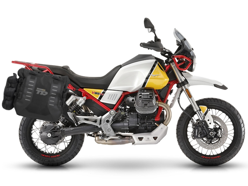 Sada bočných adventure vakov SHAD TERRA TR 40 ,vrátane montážnej sady SHAD MOTO GUZZI V85TT