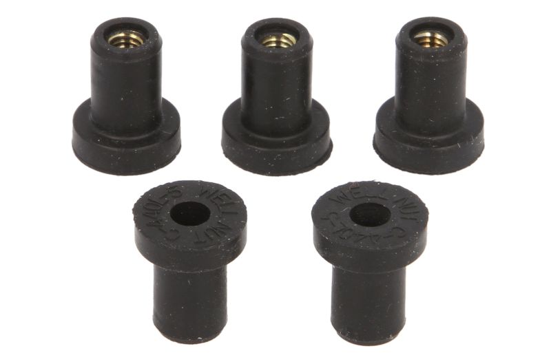 Gumová matica so závitom Tourmax WEN-007 M4 × 0,7 mm (sada 5 ks)
