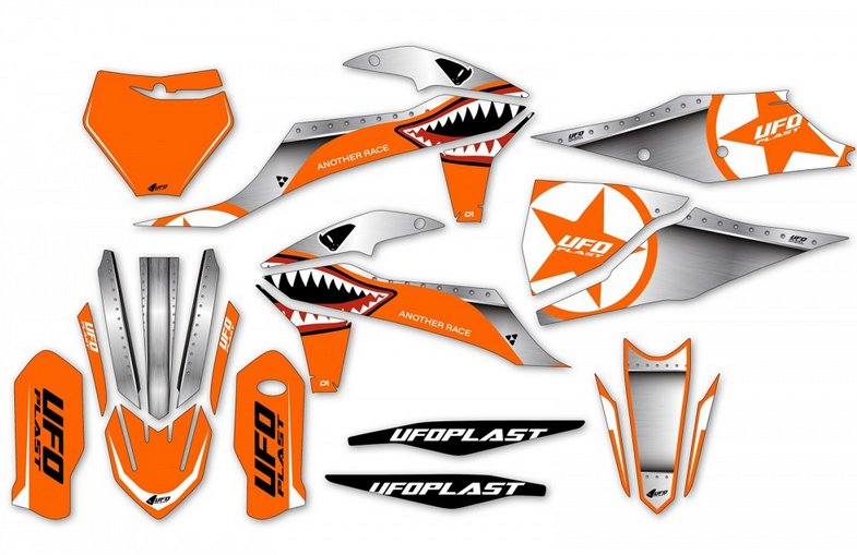 UFO Graphics kit Thunder KTM SX 125,150,250 SX-F 250,350,450 19-22 orange