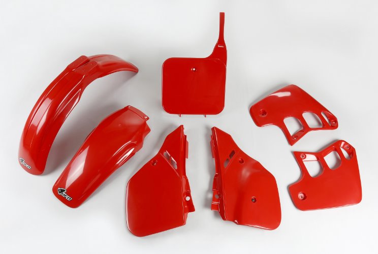 UFO Sada plastov Honda CR 125 89-90 červená