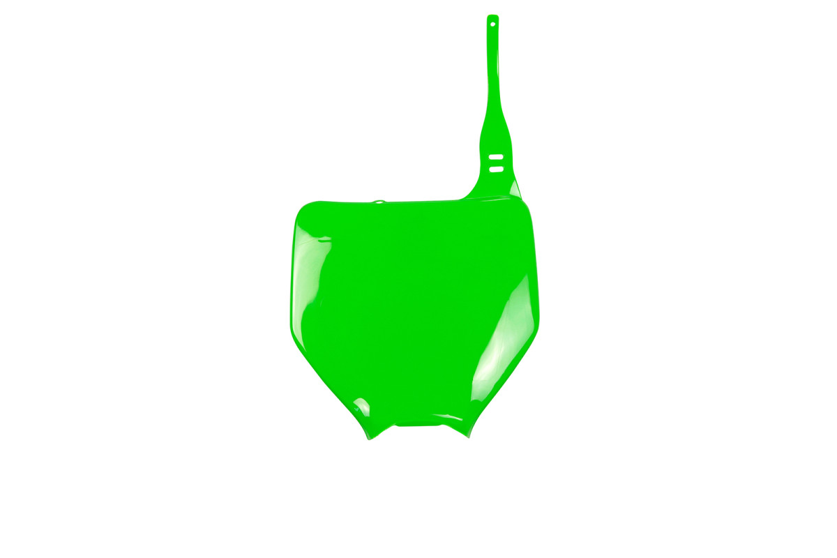 UFO Tabuľka predná KAWASAKI KX 125/250 03-20/KXF 250 05-08/KXF 450 06-08 zelená = KA03740026