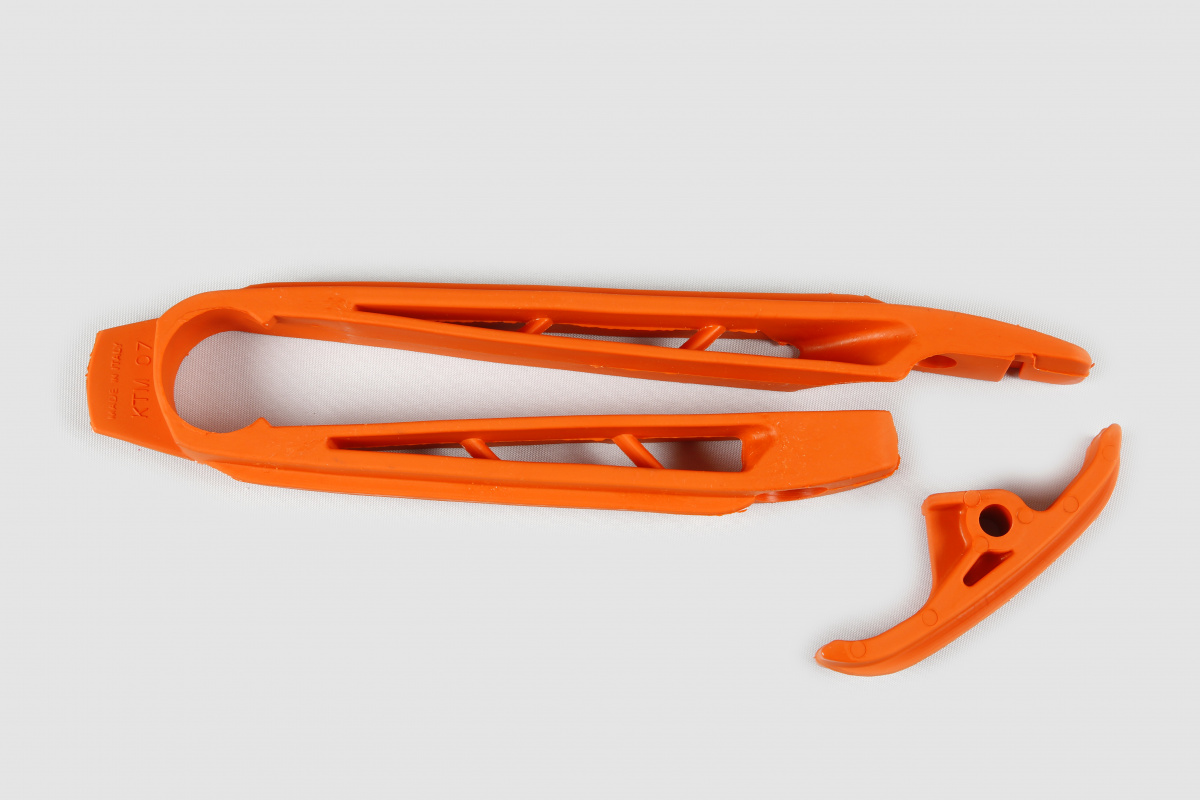 UFO Vodítko reťaze predné KTM SX-SX-F 07-10/EXC-EXC-F 08-11oranžová
