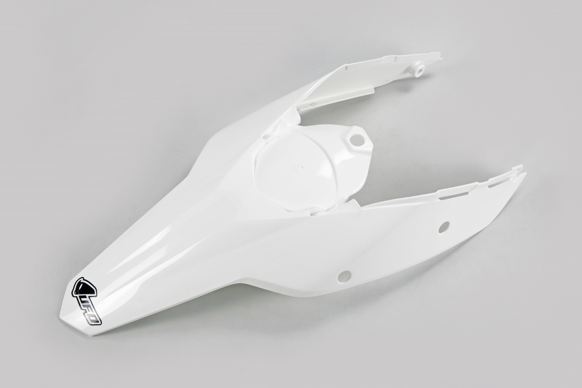 UFO Blatník zadný+tabuľky KTM EXC-EXC-F 125,250,300,450 08-11 / EXC-F 350 11 biela