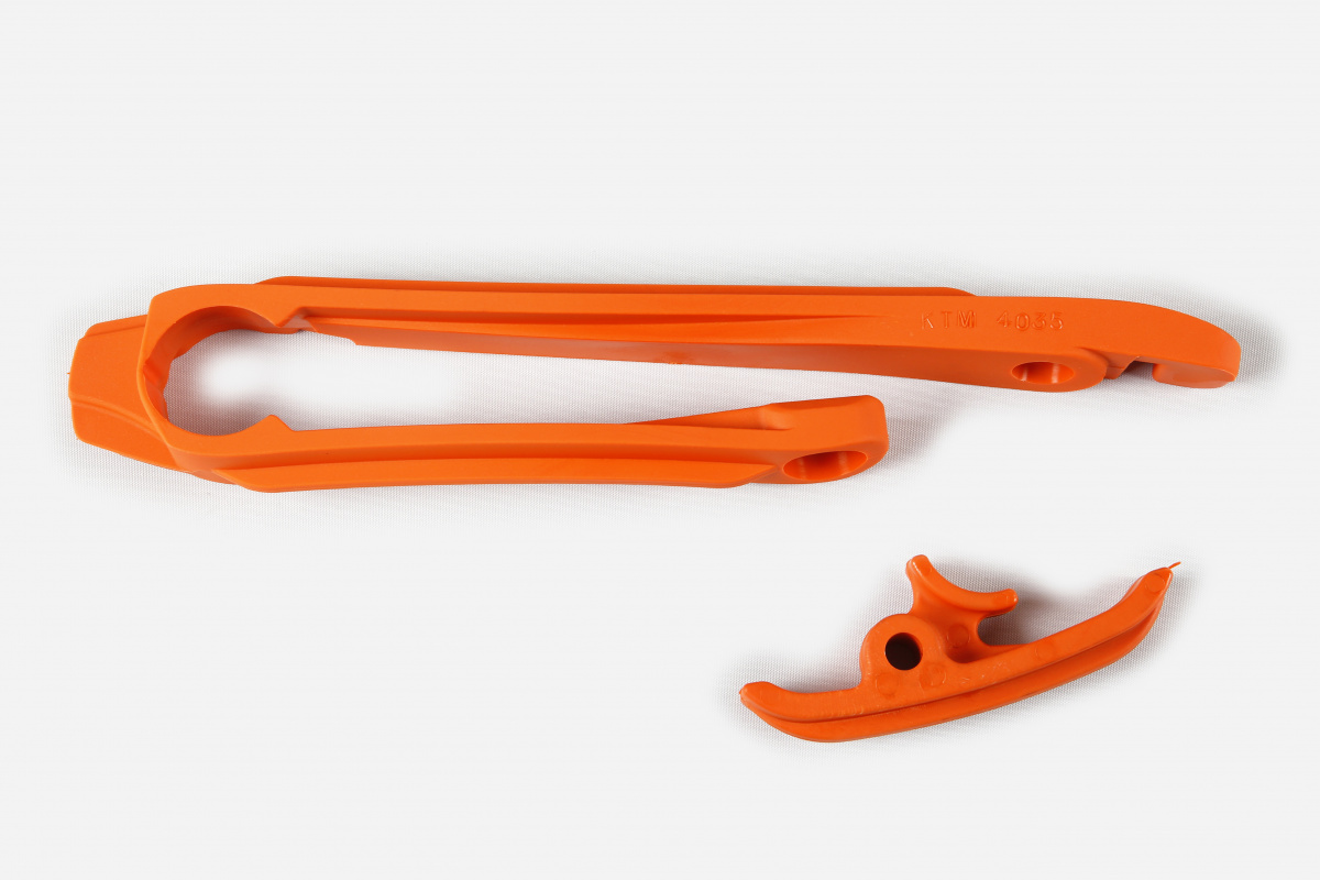UFO Vodítko reťaze predné KTM EXC/EXC-F 200 250 300 350 450 500 2012-2023 oranžová