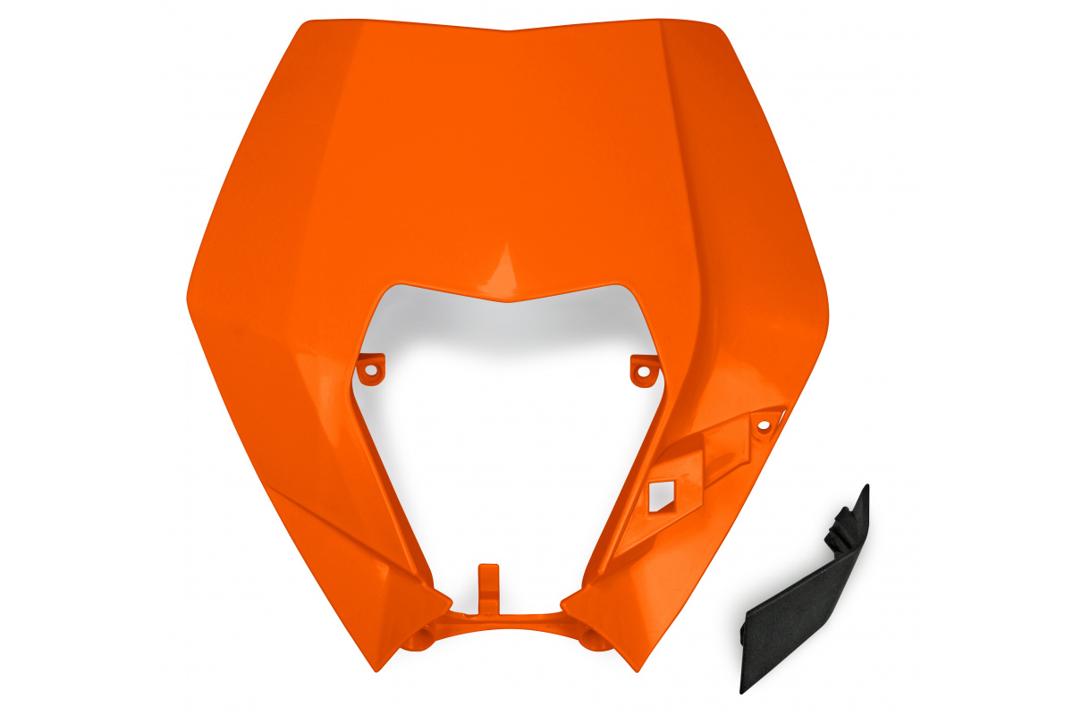 UFO Maska predná KTM EXC 125,200,250,300 / EXC-F 250,350,450,500 2009-2013 bez svetla oranžová