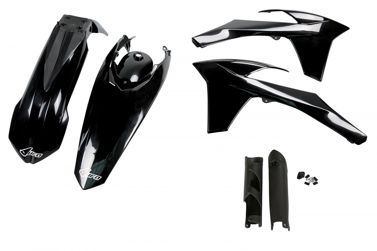 UFO Kompletná sada plastov KTM EXC - EXC-F 12-13 čierna