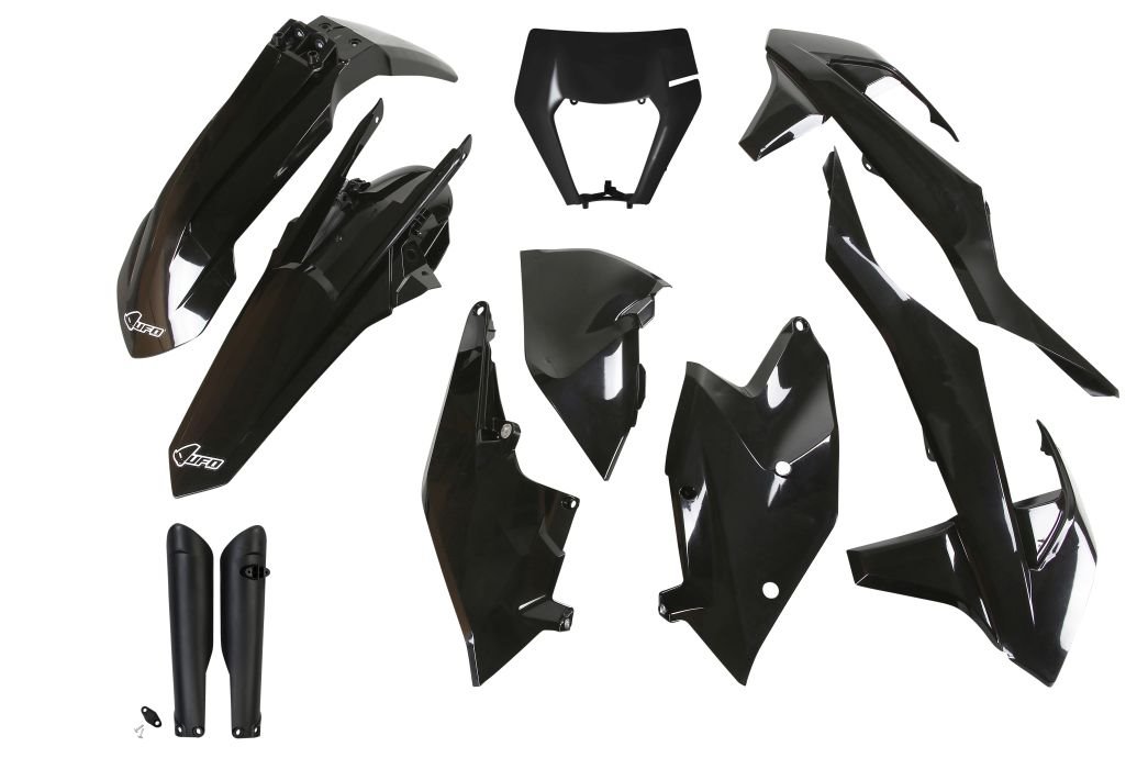 UFO Kompletná sada plastov KTM EXC/EXC-F s prednou maskou 17-19 čierna