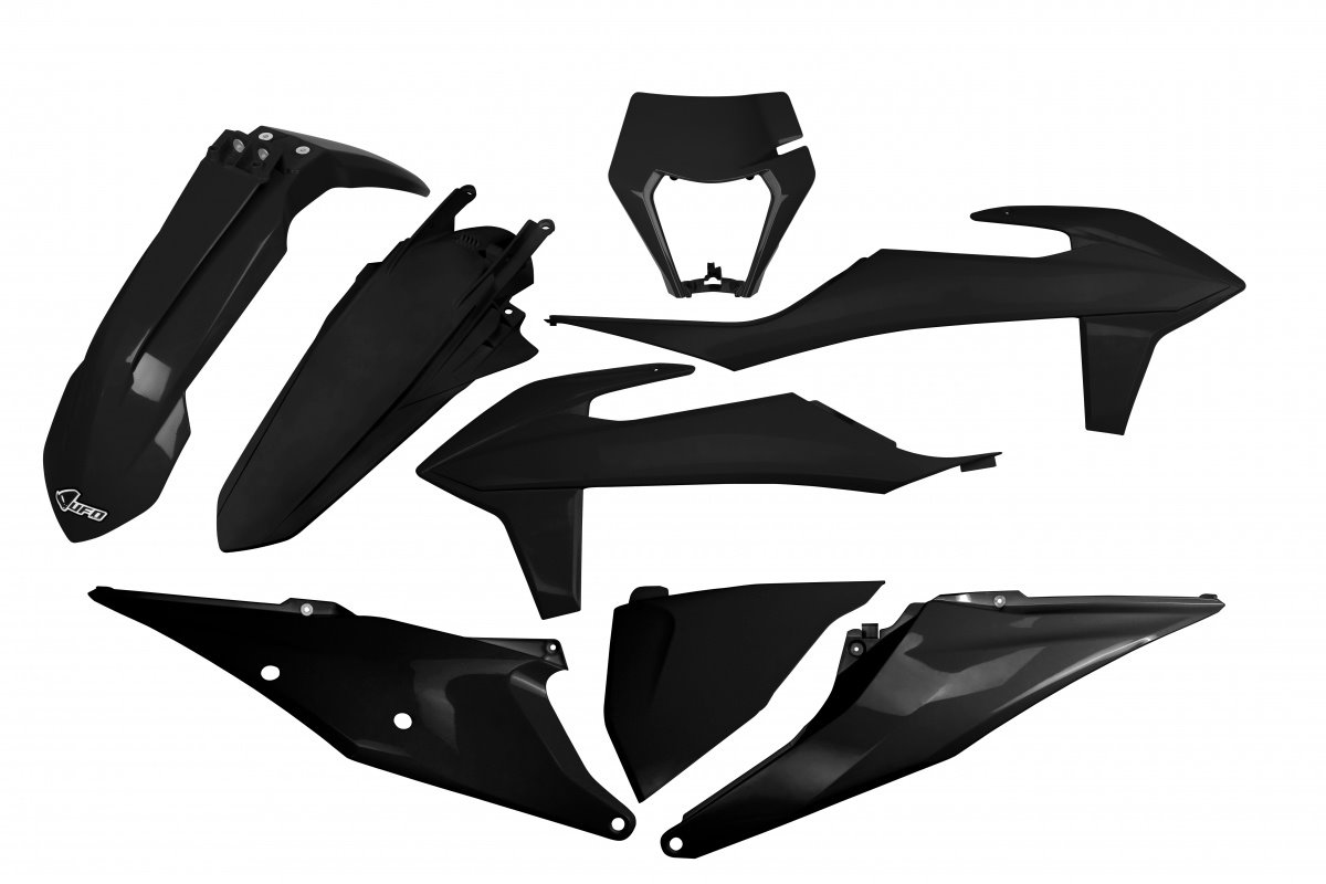 UFO Sada plastov KTM EXC 150,250,300/ EXC-F 250,350,450,500 s prednou maskou 2020-2023 čierna