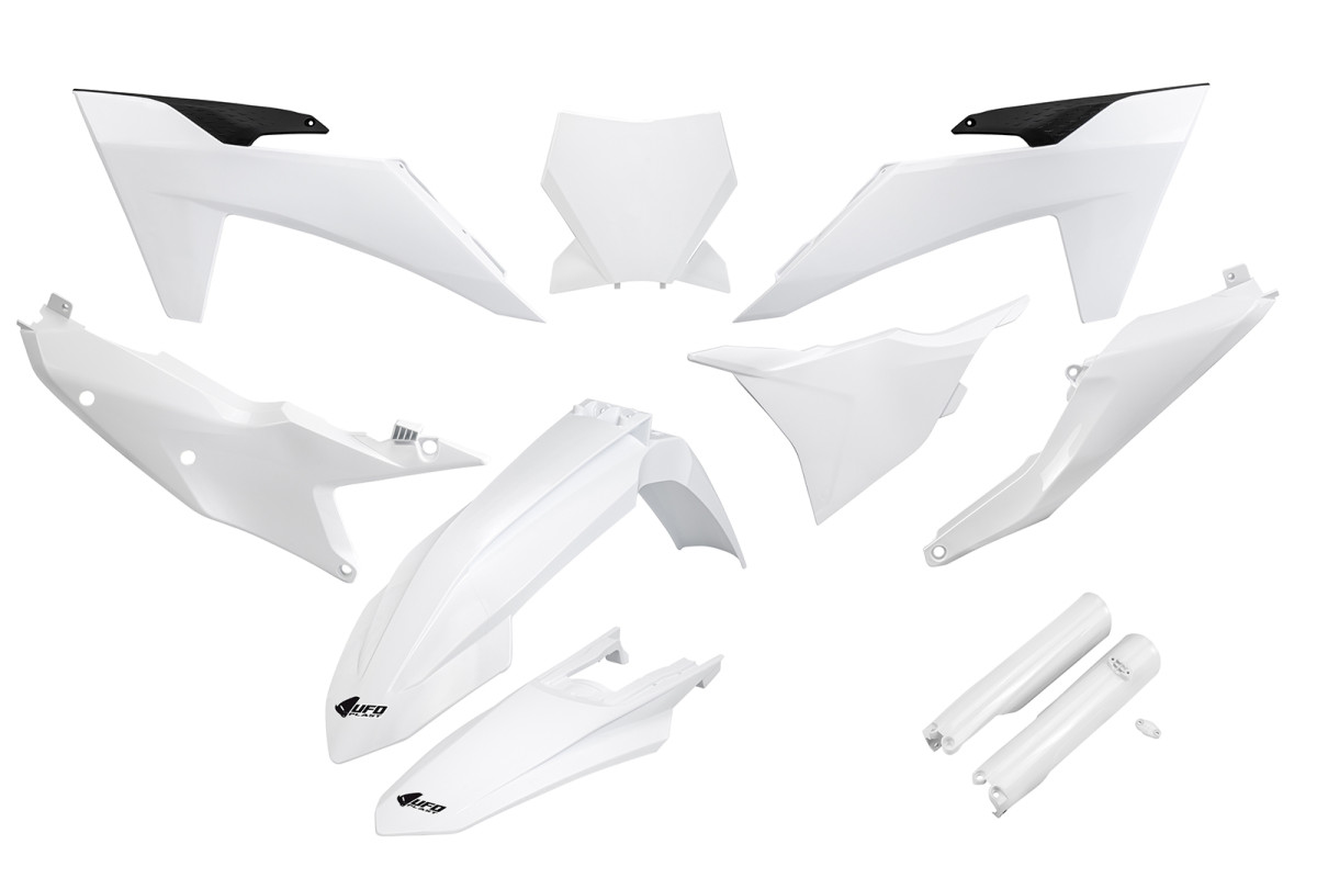 UFO Kompletná sada plastov KTM SX 125,250,300 SX-F 250,350,450 23-24 biela 20-23
