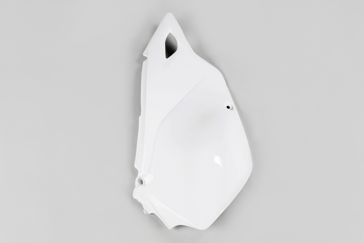 UFO Tabuľky zadné Kawasaki KLX400R 03–07 / Suzuki DRZ400E 00–09 pravá biela