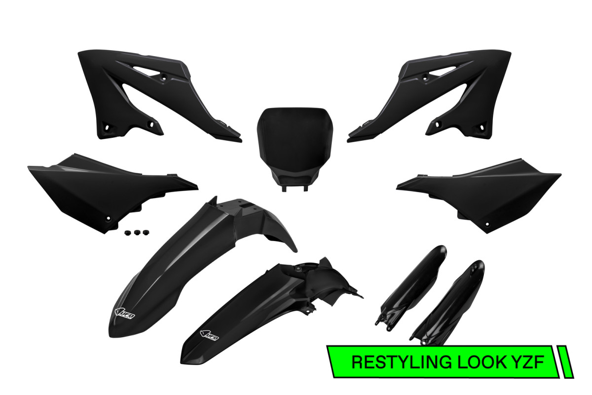UFO Complete plastics kit Yamaha YZ 125,250 22-26 black Restyling 2025