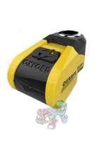 Obrázok pre Zámek kotoučové brzdy Quartz Alarm XA6, OXFORD - Anglie (integrovaný alarm, žlutý/černý, průměr čepu 6 mm)