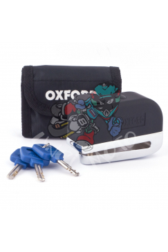 Obrázok pre Zámek kotoučové brzdy Screamer, OXFORD - Anglie (integrovaný alarm, chromový)