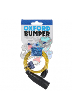 Obrázok pre Zámek na motocykl Bumper Cable Lock, OXFORD - Anglie (žltý, délka 0,6 m)