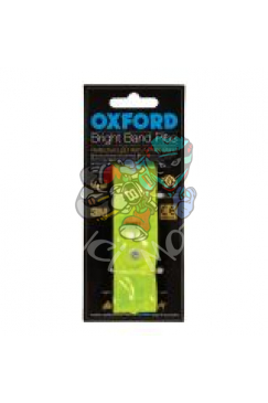 Obrázok pre Reflexní pásky Bright Bands na suchý zip, OXFORD - Anglie (žlutá fluo, pár)